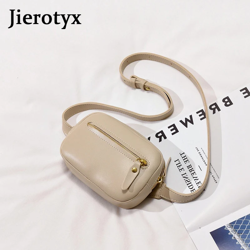 JIEROTYX трендовая кожаная поясная сумка Женские поясные сумки модная нагрудная на
