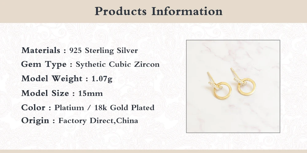 

Boako 925 Sterling Silver Stud Earring Fine Jewerly For Lovers' Ladies Woman Double Circle Piercing Earrings Brincos Charming