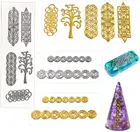 Священная Геометрическая медная оргонитовая наклейка, цветок, жизнь, дерево, сделай сам, энергетическая башня, пирамида, материал эпоксидной смолы, художественные изделия