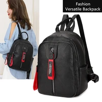 double zipper decoration women backpack female fashion schoolbags girl travel book bag ladies shoulder multifunction outdoor bag