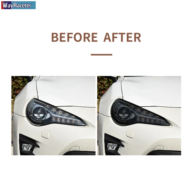 

Car Headlight Protective Film Smoked Black TPU Sticker For Toyota RAV4 Corolla Camry Supra 86 Avalon Land Cruiser Prado Highland