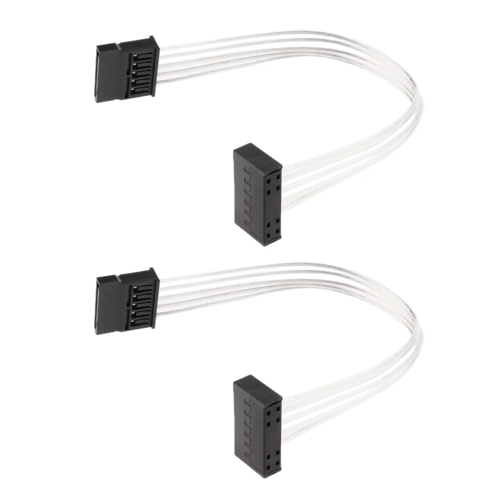 Удлинительный кабель питания для ПК компьютера SSD/HDD 20 см 2 упаковки|Компьютерные