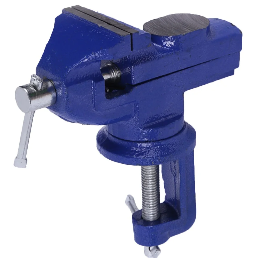 Table Vise Light Duty Mechanic Clamp-on 360 Degree Swivel Base Cast Workbench Household Small Bench | Инструменты
