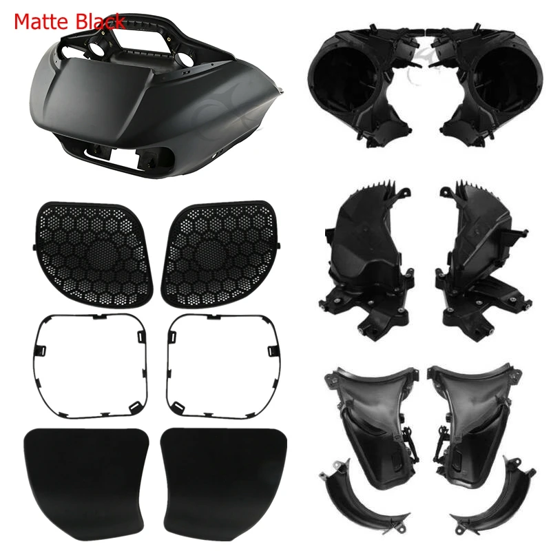 

Мотоциклетный передний внешний внутренний обтекатель динамика перчаточная коробка воздуховод для Harley Road Glide 2015-2024