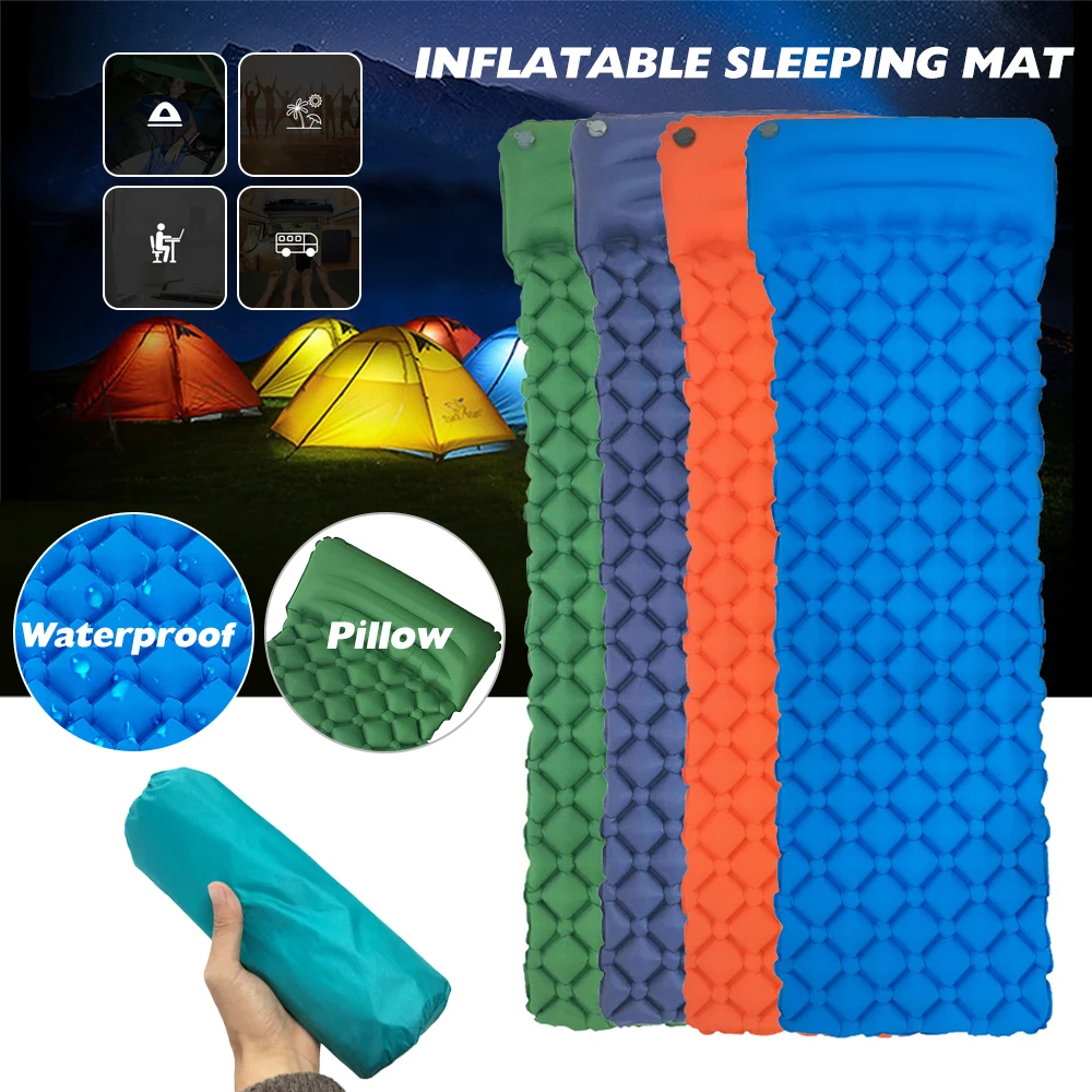 Новый Открытый походный Коврик Надувной влагостойкий спальный коврик с