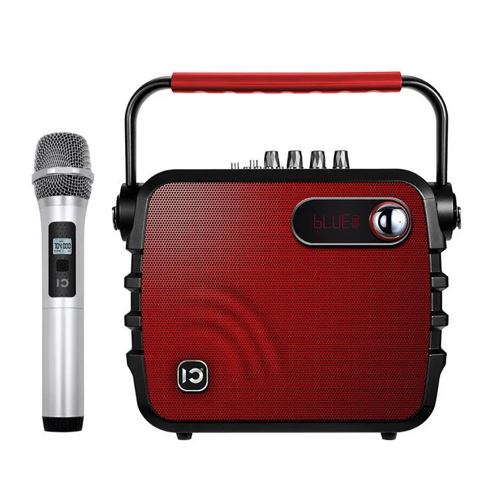 K3 China Red US Plug SHIDU K3 30 Вт Портативный голосовой усилитель Bluetooth 4,0 ICloud управление караоке аудио динамик с УВЧ беспроводной микрофон для речи - Цвет: K3 China Red US Plug