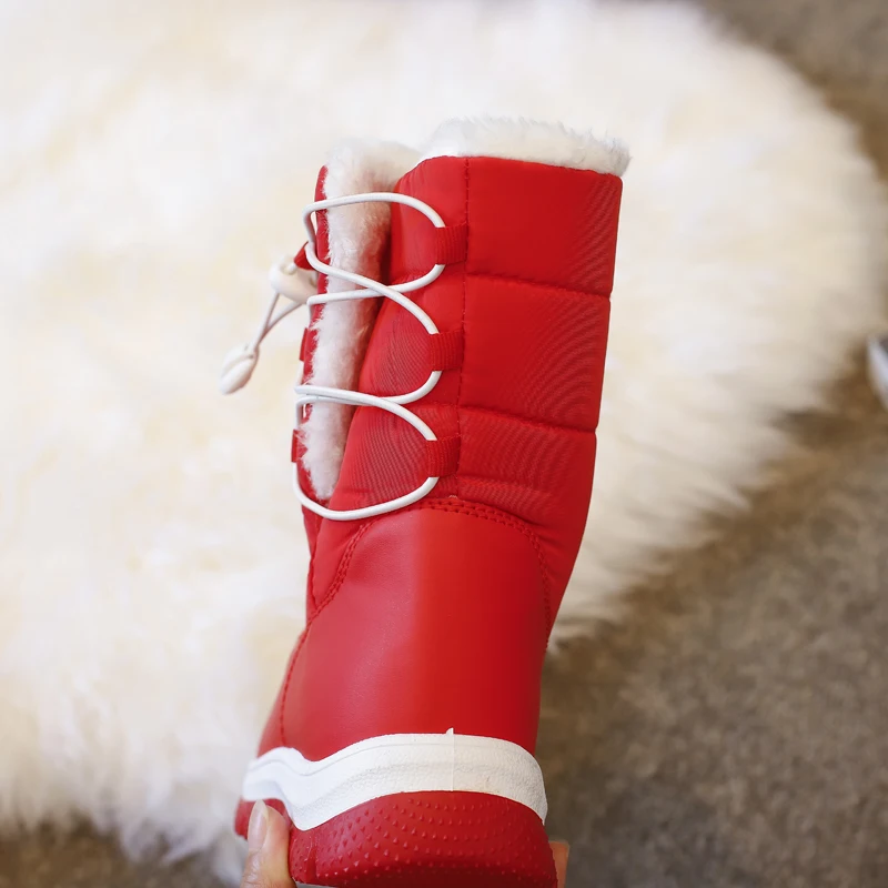 2021 зимние ботинки для снежной погоды детская Водонепроницаемая повседневная