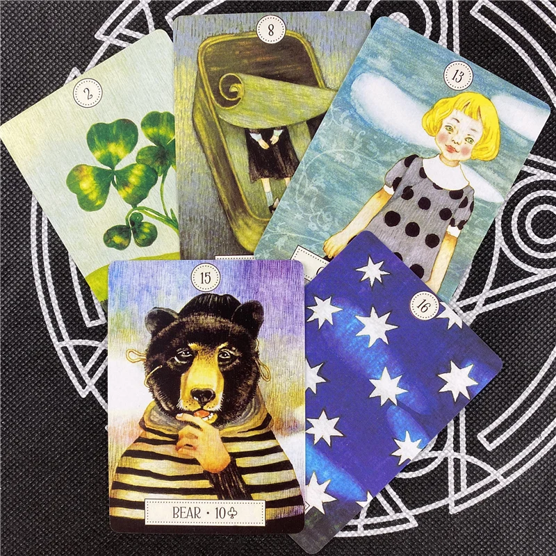 Мечтательный путь Lenormand колода с изображением оракла настольная карточная игра