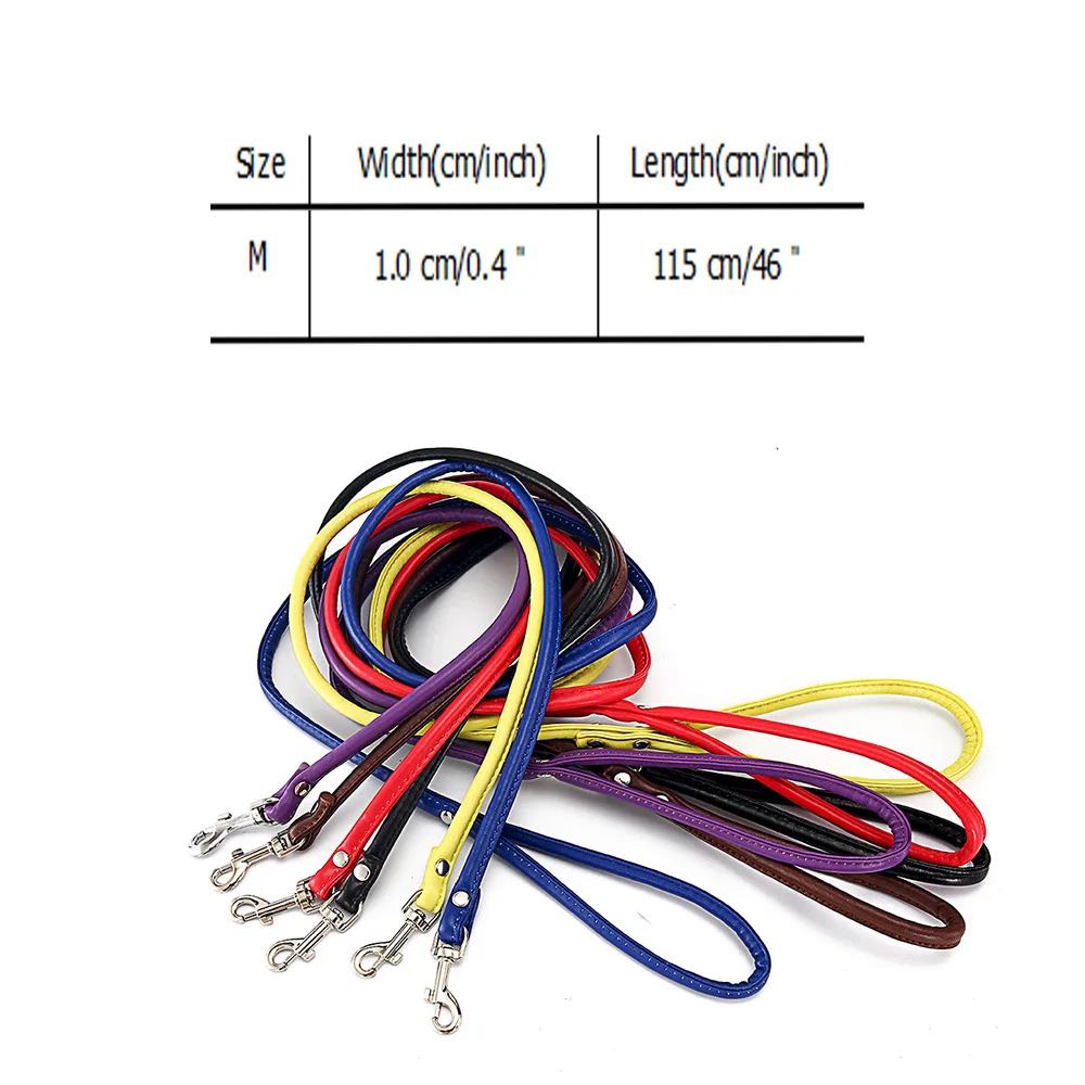ПУ большой Поводок для собаки кожаный длинный поводок собак ошейник улицы