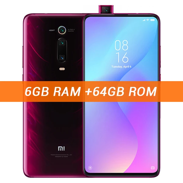6GB 64GB Red Глобальная версия Xiaomi mi 9T(Red mi K20) 6 ГБ ОЗУ 64 Гб ПЗУ/6 ГБ ОЗУ 128 Гб ПЗУ Смартфон Snapdragon 730 Восьмиядерный 48 МП камера NFC - Цвет: 6GB 64GB Red