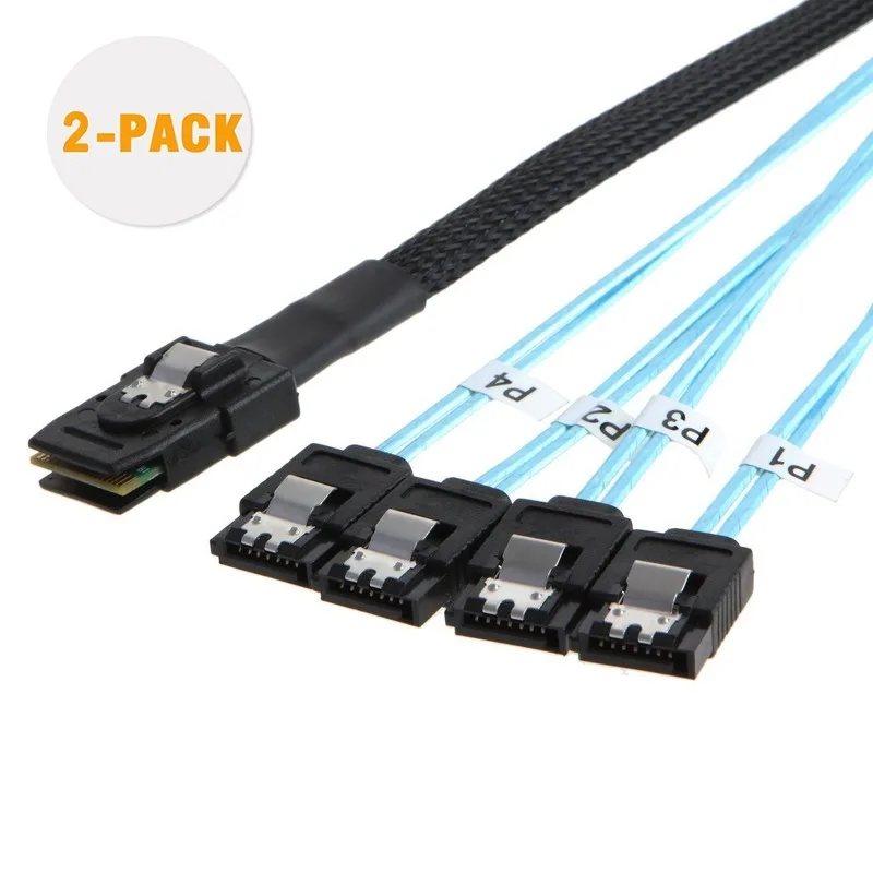 Mini SAS 36Pin (SFF-8087) штекер до 4 SATA 7Pin гнездовой кабель хост/контроллер