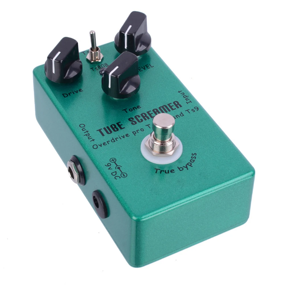 

1pcs TS9 TS808 Guitar Effect Pedal Metal Tube Screamer Guitar Overdrive Pedal Professional Accessories