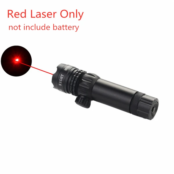 Red Laser Only Зеленый/красный точечный лазерный прицел набор тактическое оружие Регулируемый дистанционный переключатель давления винтовка прицел+ рейка крепление для ружья охоты - Цвет: Red Laser Only