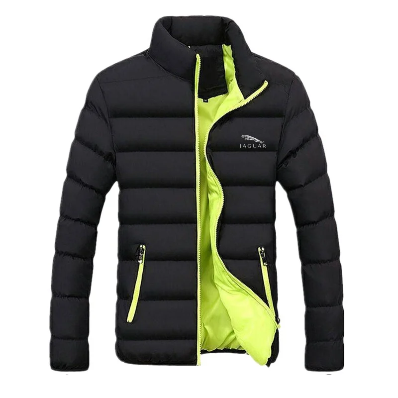 

2021 Jaguar Men's Fashion Jacket Zipper Comfortable Cotton Clothing Winter Snowy Day Warm Classic Style Male Tops Coat