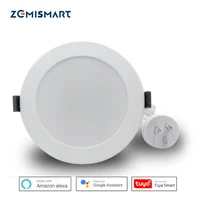 zemismart au type 4 inch wifi rgbw led downlight 10w voice control by alexa echo google home assistant home automation
