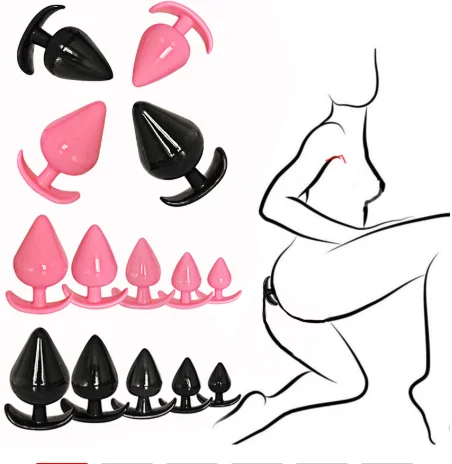 Медицинская силиконовая Анальная пробка эротический вибратор для начинающих