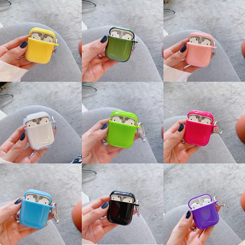 

Candy Colors high quality Case For Apple Air Pods 2 Cases For AirPods 2 Silm Shockproof Earphone Protective Cover Accessory