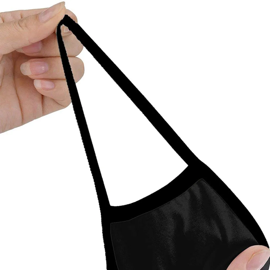 6 шт. унисекс черная маска Для Лица многоразовая Пылезащитная ветрозащитная