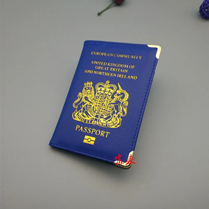 Женские заграничного паспорта крышка UK искусственная кожа розовый чехол для