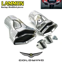 for honda goldwing 2012 2013 2014 2015 2016 2017 gl1800 f6b models motorcycle accessories polygon integrated exhaust tips pipe