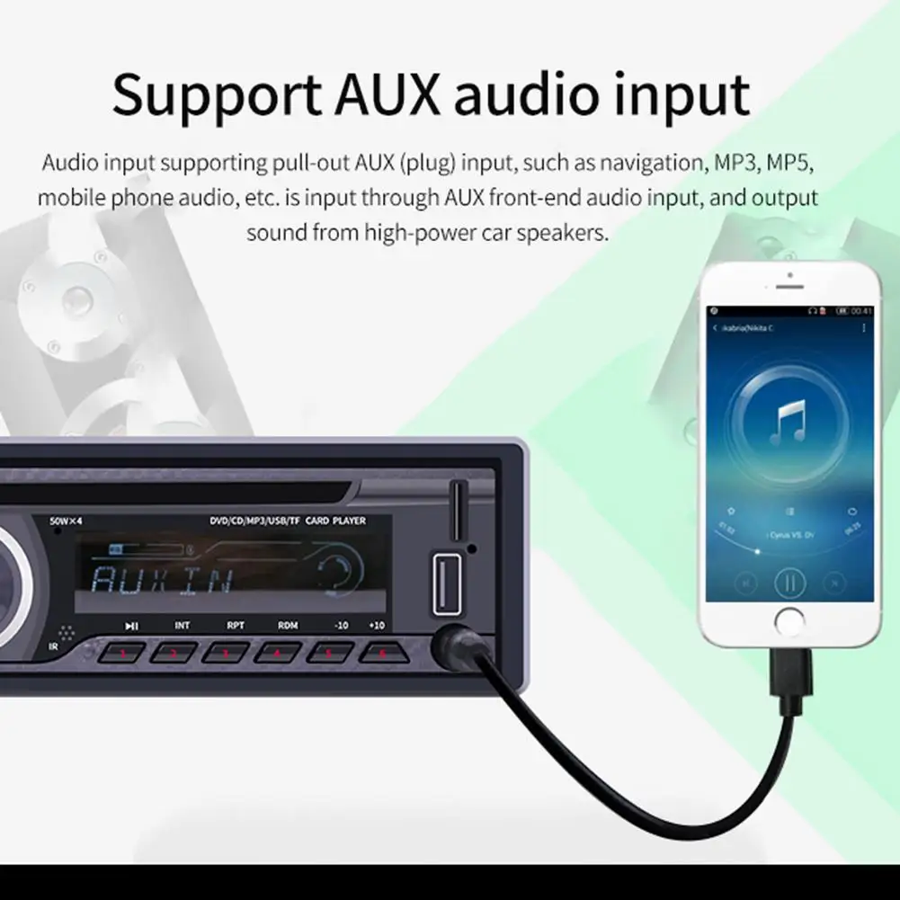 Универсальный автомобильный Bluetooth U-диск 12 В стерео автомобильное радио mp3-плеер