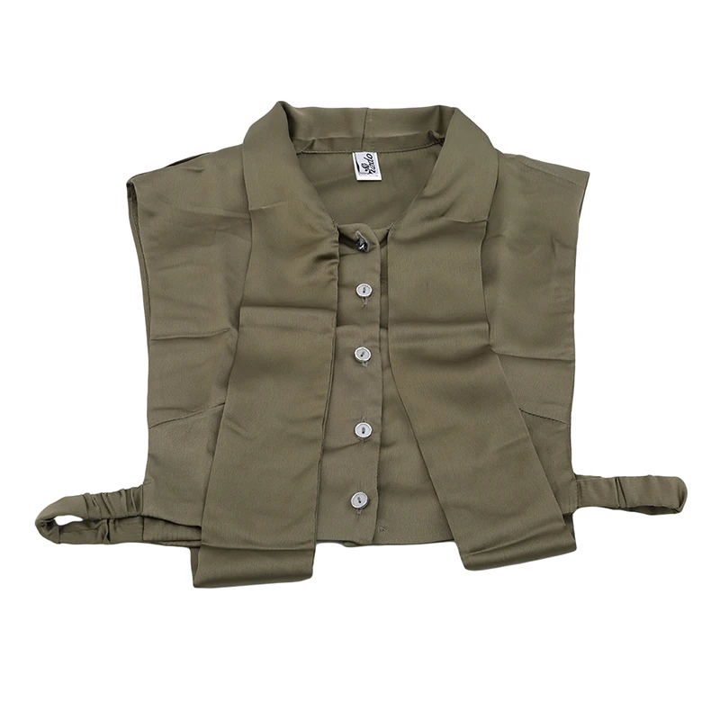 Женская рубашка с фальшивым воротником и бантом из ленты винтажный съемный