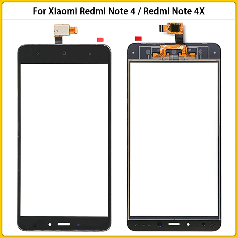 Сенсорный экран для Xiaomi Redmi Note 4 сенсорный 4X дигитайзер датчик ЖК дисплей переднее
