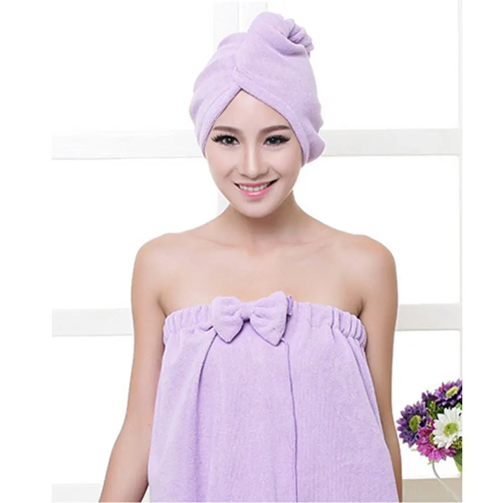 

Quick Fast Dry Microfiber Towel Hair Magic Absorbent Drying Turban Wrap Hat Cap 5 Colors Bathing Supplies