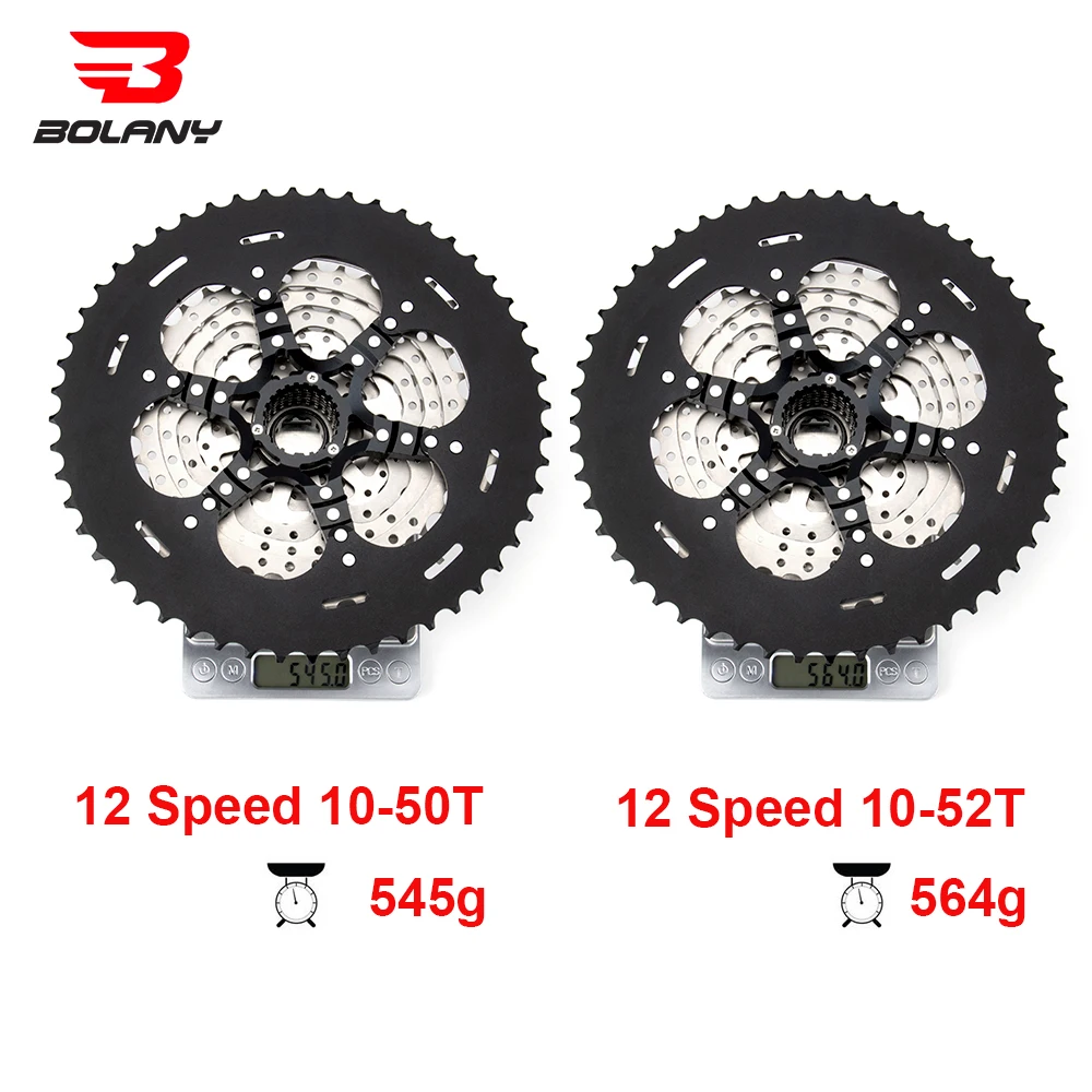Кассета BOLANY MTB 12 Скоростей 10-50T 52T кассета Micro Spline M6100 звездочка В маховик k7 подходит