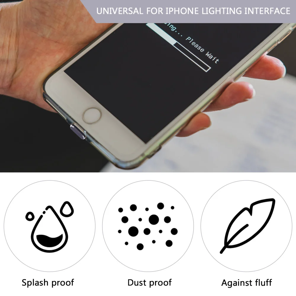 

1 Set 5Pcs Charging Port Dust Plugs Stoppers Compatible with iPhone XS Max