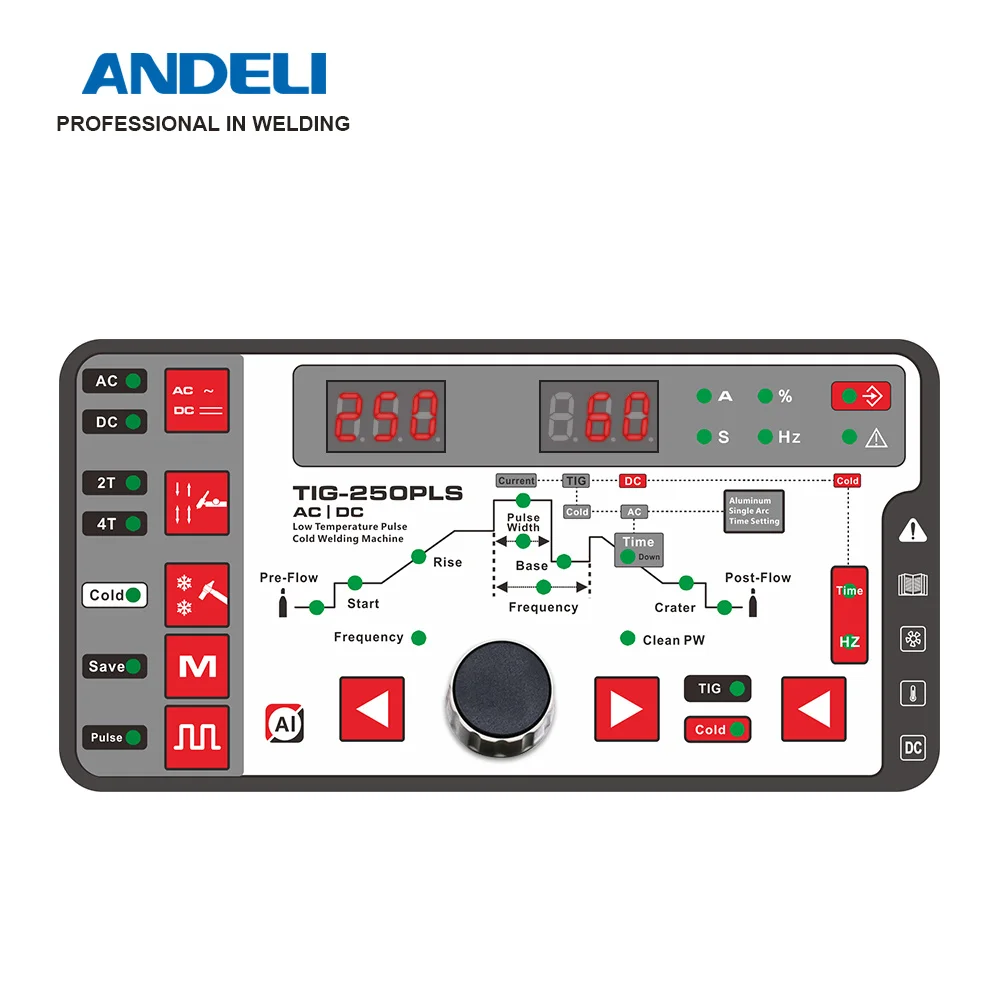 ANDELI Smart 110V 220V TIG-250PLS AC DC TIG Welder HF Pulse Cold Welding Machine Aluminum | Инструменты