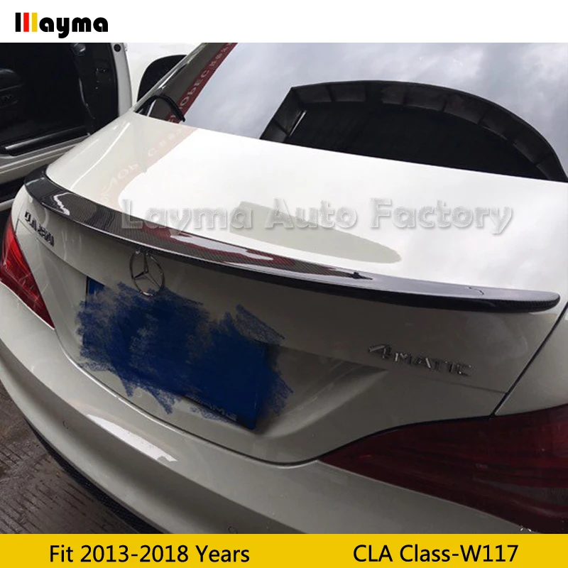 Спойлер для заднего багажника из углеродного волокна в стиле AMG Benz CLA A180 A200 A250 W117