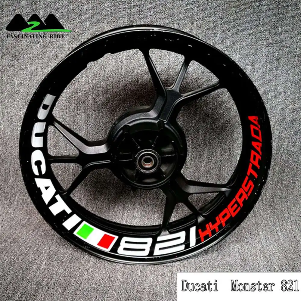 Применимый для поездок на мотоцикле Ducati 796/696/795/821/848/899/899/1200/1199/1299 Monster в байкерском стиле из водонепроницаемого материала светоотражающего стикера