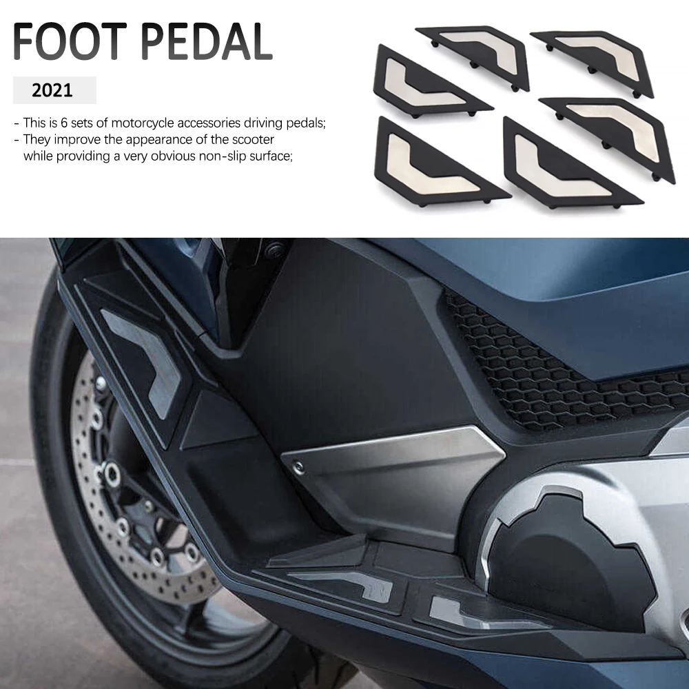 Enlarge 2021 New Motorcycle Footboard Steps Motorbike Foot For HONDA For FORZA750 For FORZA 750 For Forza 750 Footrest Pegs Plate Pads