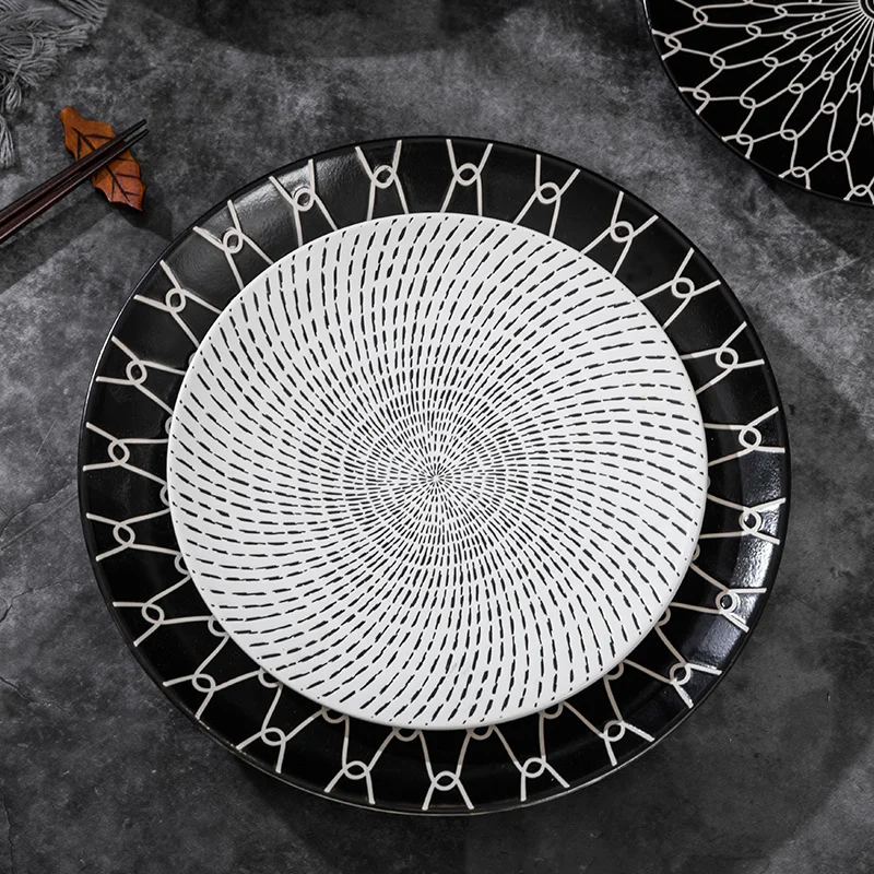 1 шт. посуда Пномпень Геометрическая десертная тарелка 6 дюймов 8 керамическая