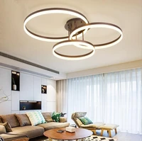 living room led modern simple atmosphere nordic room bedroom lamp household creative personality round led ceiling lamp