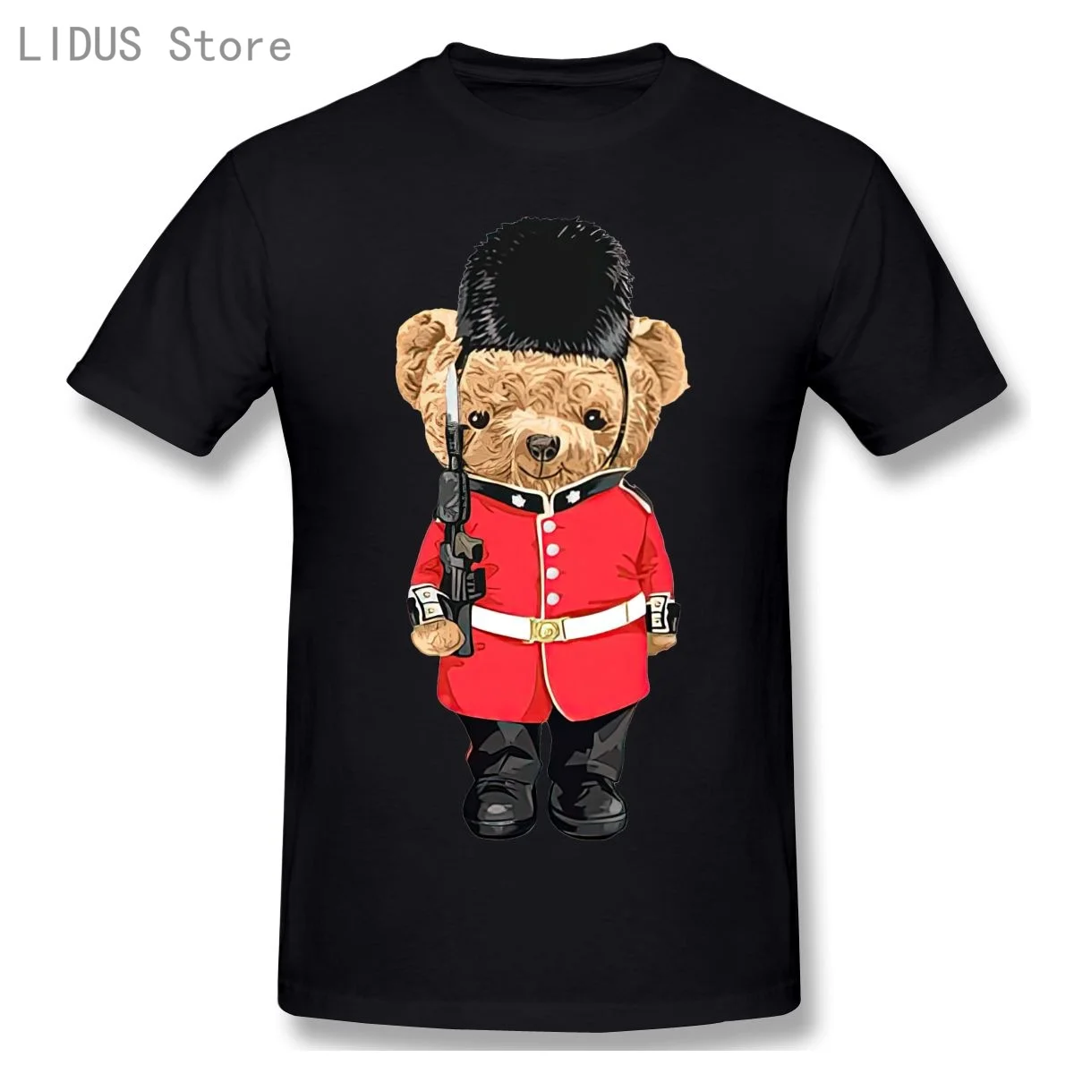 

Creative Cartoon Guard Teddy Bear T shirt Harajuku T-shirt Graphics Tshirt Brands Tee Top