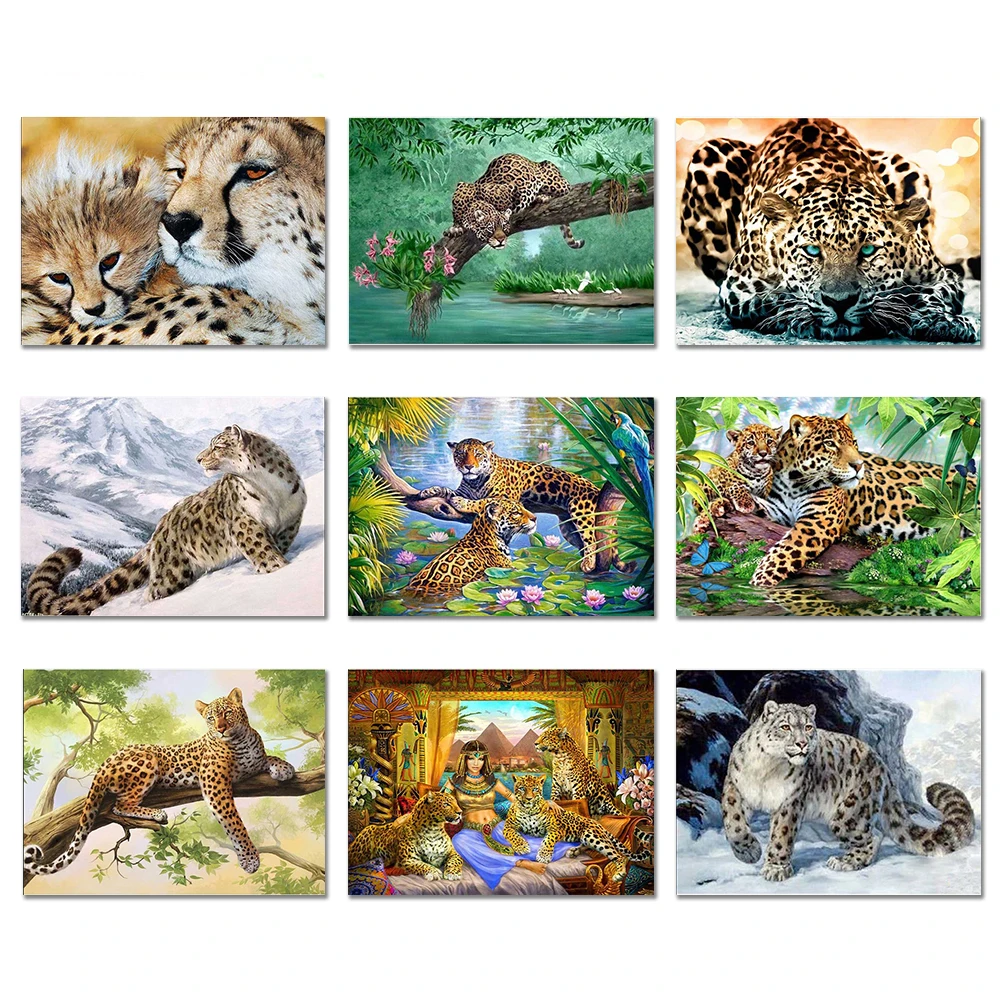 

Алмазная живопись MUXUN, животное, алмазная вышивка 5D, гепард, вышивка крестиком, мозаика, леопард, искусство, сделай сам, ручная работа, украше...