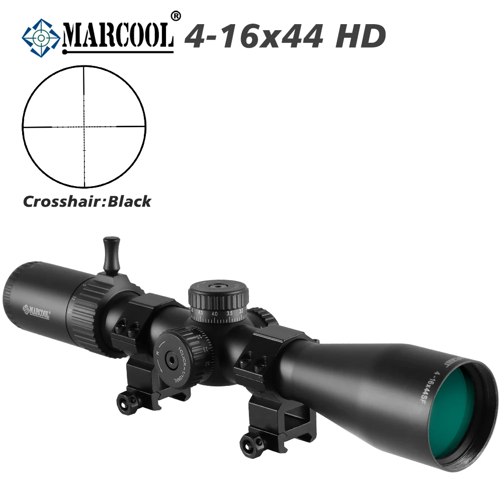 

MARCOOL HD 4-16X44 SFP Second Focal Plane Rifle Scope Side Parallax Hunting Tactical Scope Glass Etched Reticle Optics Sights