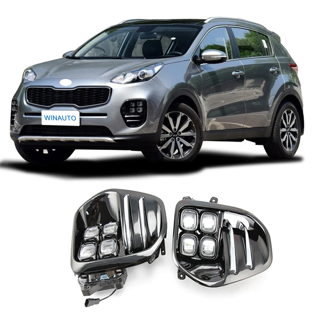 

Automatic strip led fog light lamp high power super bright for Kia Sportage 2015-2016
