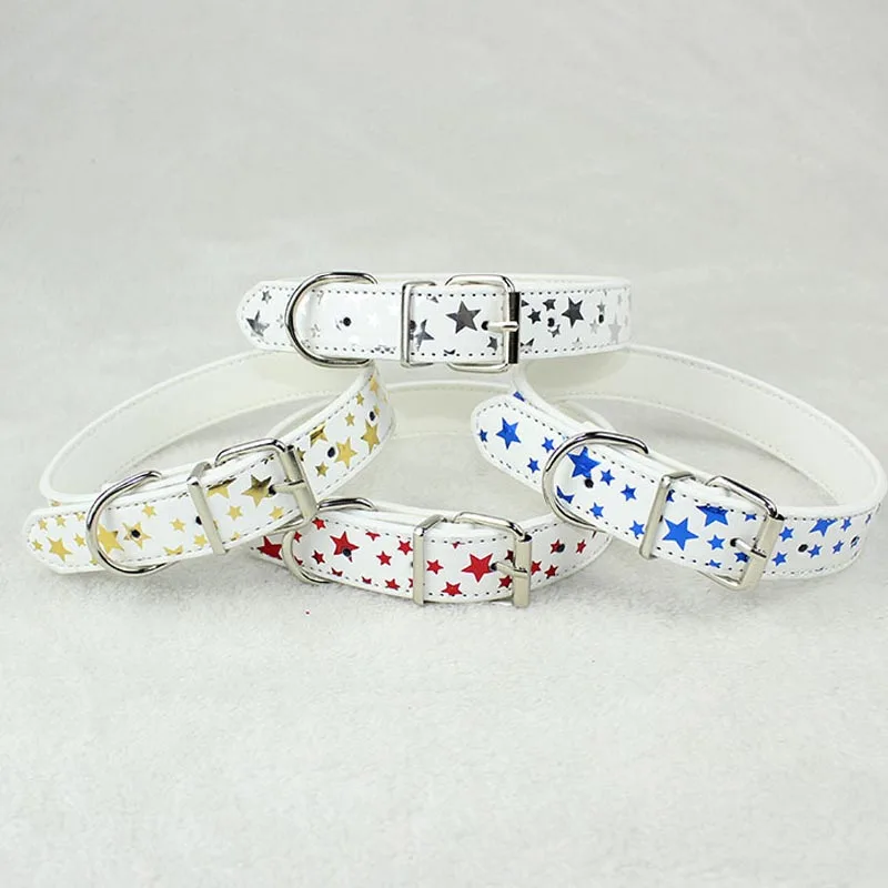 Новый ошейник из искусственной кожи для домашних животных популярная звезда