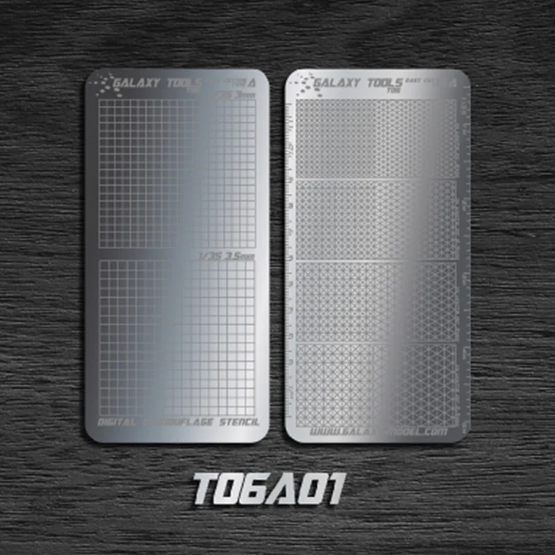 

GALAXY Tools Stainless Steel Model Masking-Sheet Easy Cutting Type Board Mat Hobby Craft Tool