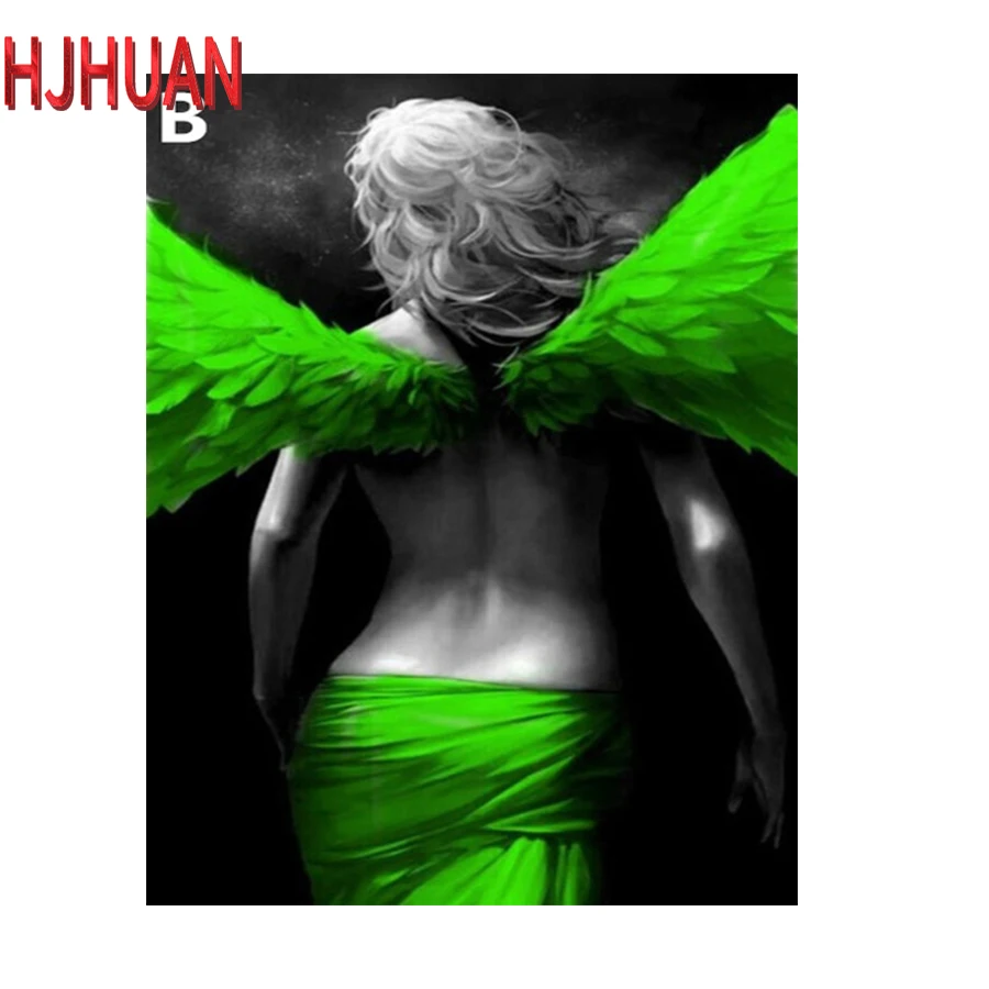 

Full circle diamond painting graffiti angel girl Diamond embroidery handmade diamond embroidery mosaic home decoration pictures