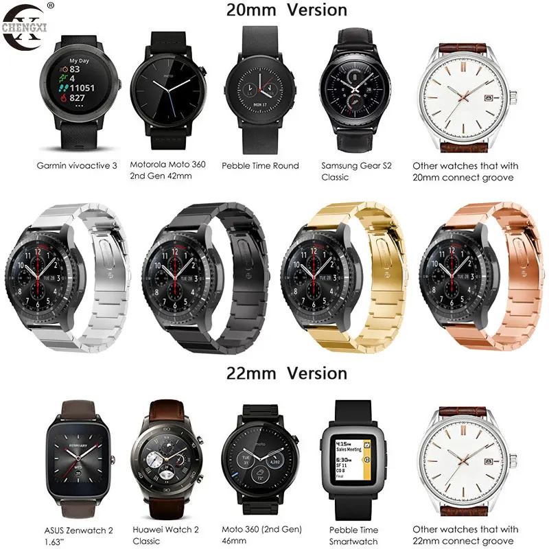 Ремешок huami amazfit gtr bip для Samsung Gear S3 s2 Спортивный Классический ремешок часов huawei gt 2
