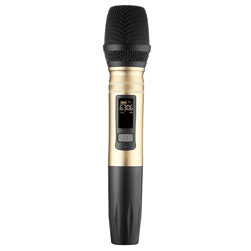 

Wireless Microphone System Handheld Led Mic Uhf Speaker With Portable Usb Receiver For Ktv Dj Speech Amplifier Recording