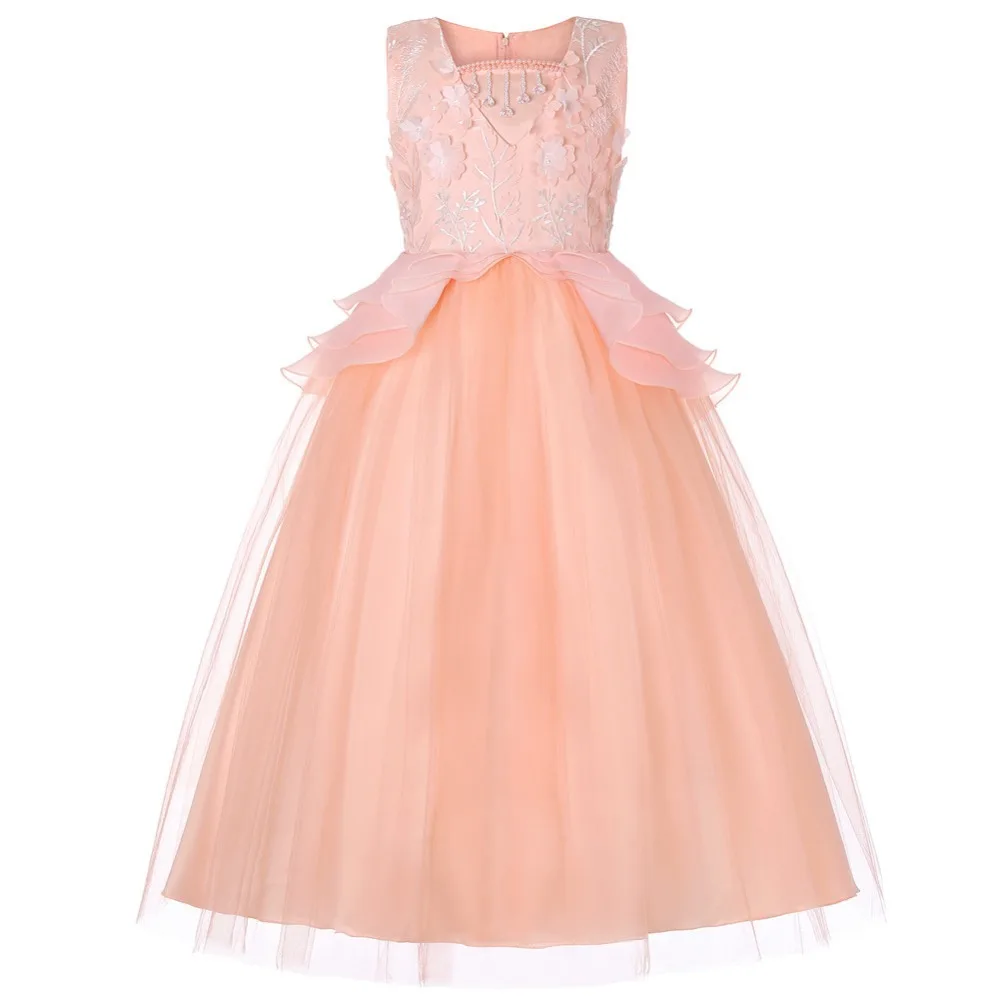 2020 Christmas dress girl New years Fashion Flower Girl Dress Summer Wedding Birthday Party Dresses For Girls Children | Детская одежда