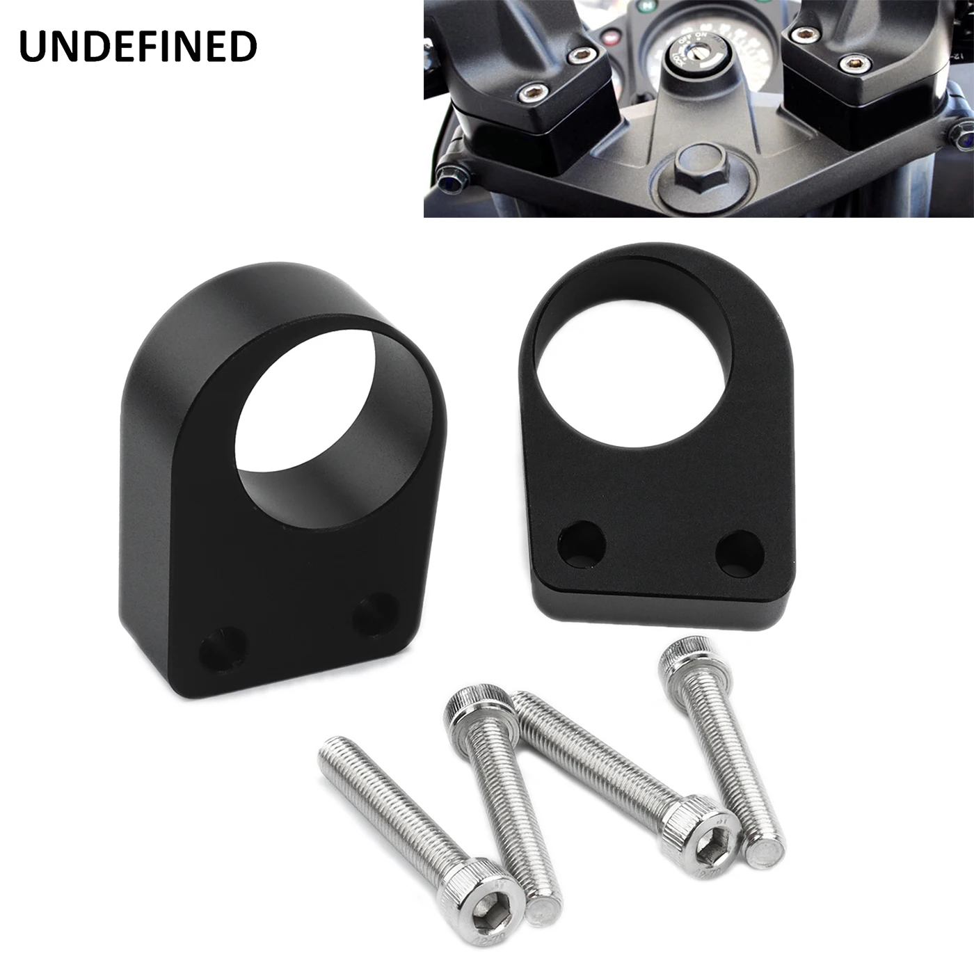 

Handlebar Riser 25mm for Kawasaki Ninja EX250 250R 300 300R 2008-2019 Motorcycle Handle Bar Clamp Mount Extension Accessories