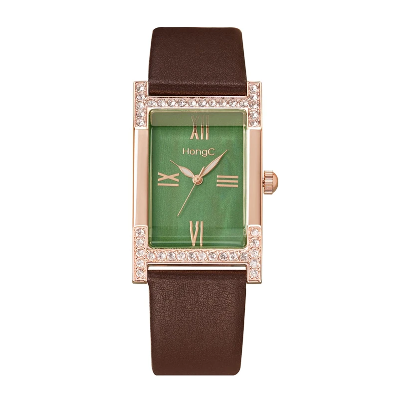 

New Product Zircon Watches For Women Fashion Personality Leisure Small Green Watch Sports Waterproof Luminous Women Watches