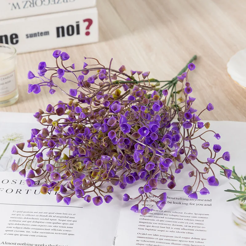 Имитация золотой колокольчик Лю Ханг Орхидея лоза цветы для дома и сада