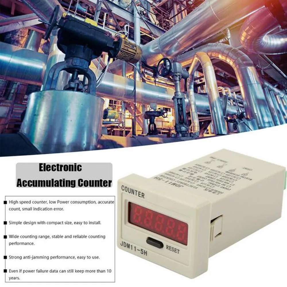 

Plastic Counter Voltage Count 5 Digit Accumulate Accumulating Electronic